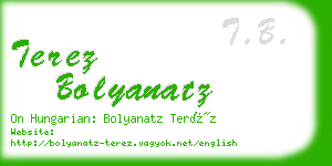 terez bolyanatz business card